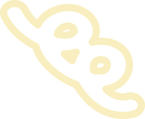 cute pastel doodle line element decoration