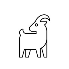 Goat Logo. Icon design. Template elements