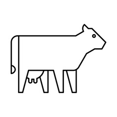 Cow Logo. Icon design. Template elements
