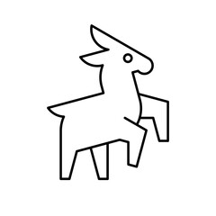 Donkey Logo. Icon design. Template elements