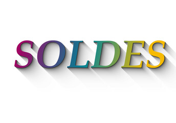 soldes multicolore
