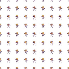 Seamless pattern with hand drawn flowers and leaves. Abstract floral wallpaper.