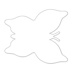 Abstract Y2K Element Isolated on Transparent Background, 3D Glass Shape, Universal Geometric Design Graphic