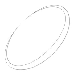 Abstract Y2K Element Isolated on Transparent Background, 3D Glass Shape, Universal Geometric Design Graphic