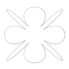 Abstract Y2K Element Isolated on Transparent Background, 3D Glass Shape, Universal Geometric Design Graphic