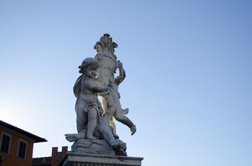 Sculpture in Piazza dei Miracoli in Pisa