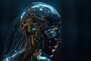 abstract digital background. ai