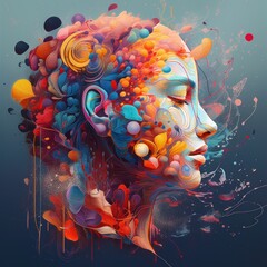 abstract digital background. ai