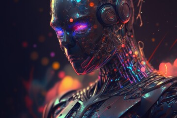 abstract digital background. ai