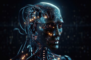 abstract digital background. ai