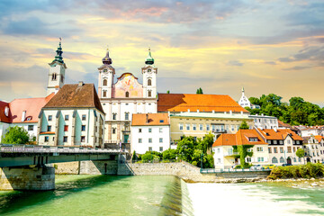 Fototapeta premium Altstadt, Steyr, Österreich 