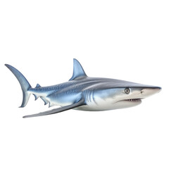 blue shark isolated on white