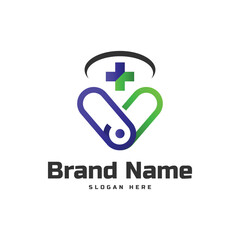 Medical care logo identity brand isolated