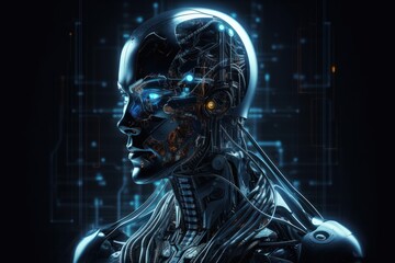 abstract digital background. ai