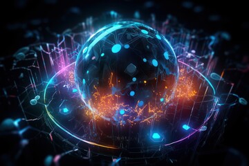 abstract digital background. ai