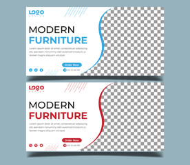 Set of Furniture Sale banners with standard web sizes. Business banners template with place for images. Vertical, Horizontal and Rectangle Banners design for ad, flyer, poster, social media.