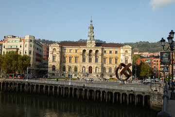 Bilbao City Hall building - Bilboko Udaletxea in Bilbao, Basque Country, Spain