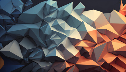 Fototapeta premium Credible_background_image_Polygon_texture