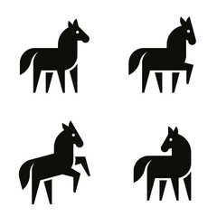 Horse Logo. Icon design. Template elements