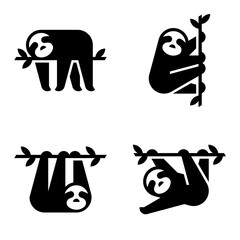 Sloth Logo. Icon design. Template elements © Nataliia