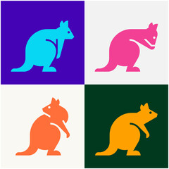 Quokka Logo. Icon design. Template elements