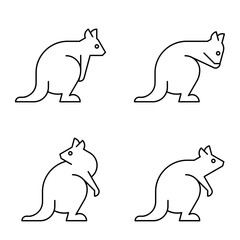 Quokka Logo. Icon design. Template elements