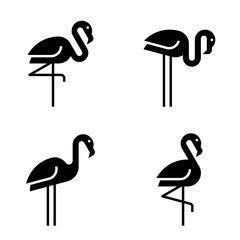 Flamingo Logo. Icon design. Template elements © Nataliia