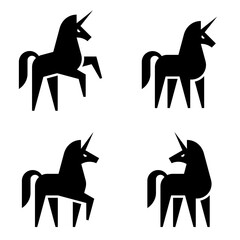 Unicorn Logo. Icon design. Template elements