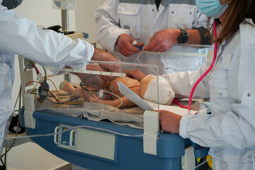 Training at Emergency Care Education Center at the Montpellier Faculty of Medicine.