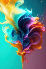 Fototapeta na wymiar A flow of color. Creative background
