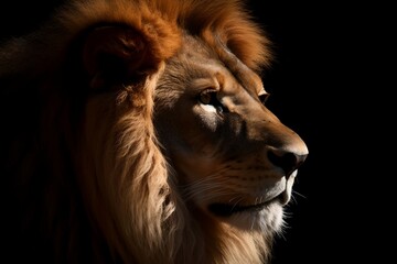 portrait of a lion