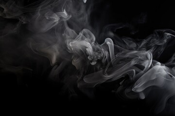 smoke on black Generative Ai