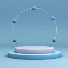3d render of a podium