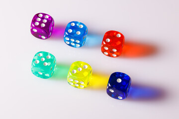 Dice for board game and role-playing game