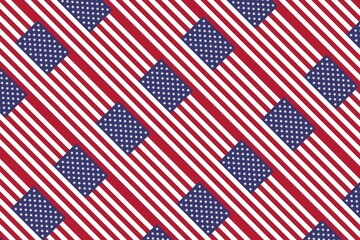 Geometric pattern in the colors of the national flag of U.S. The colors of U.S.