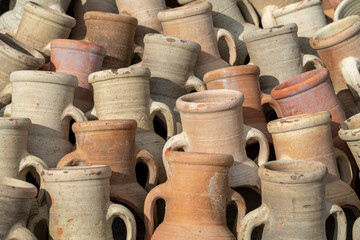 Lots of amphoras