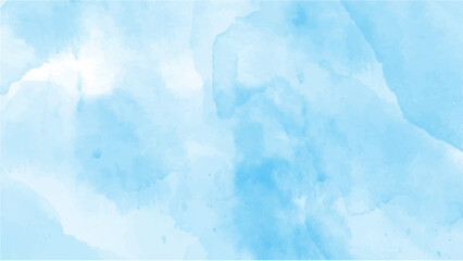 Abstract blue watercolor background for your design, watercolor background concept, vector.