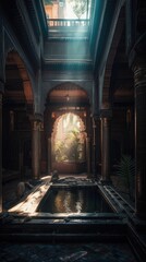 Obraz premium interior of the church Generative Ai