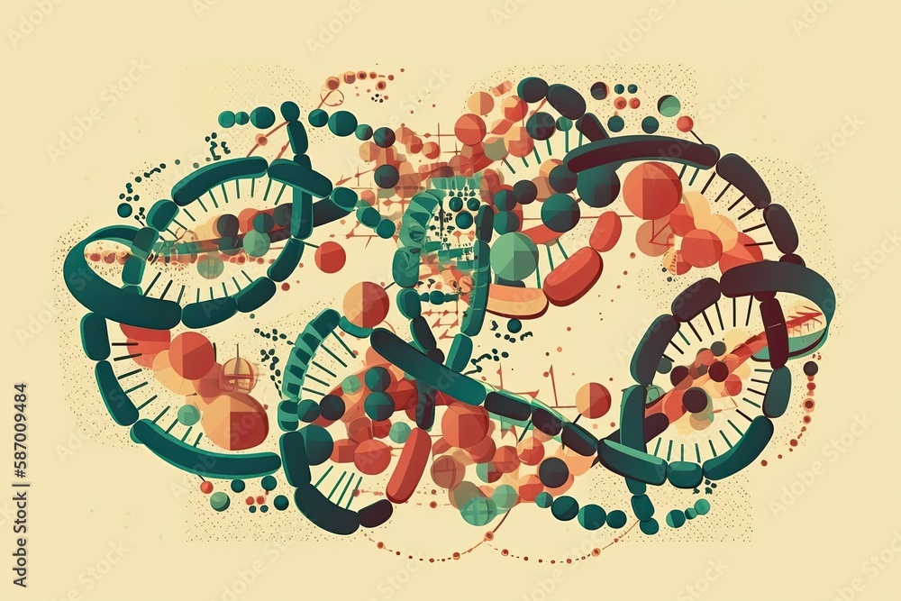 Poster diverse group of objects arranged in a composition. generative ai