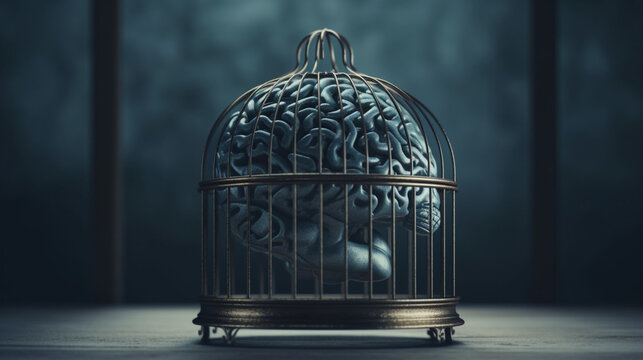 Brain on a cage Generative AI