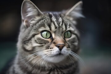 Naklejka na ściany i meble Canon cat portrait photographer. Generative AI