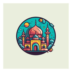 mosque logo vector, mosque symbol