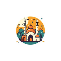 mosque logo vector, mosque symbol