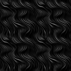 Generative AI - Seamless tileable black pattern - extra black on black texture