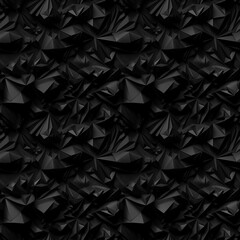 Generative AI - Seamless tileable black pattern - extra black on black texture