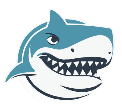 Great White Shark Circular Logo