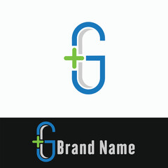 Letter G Pill Healty Care Logo