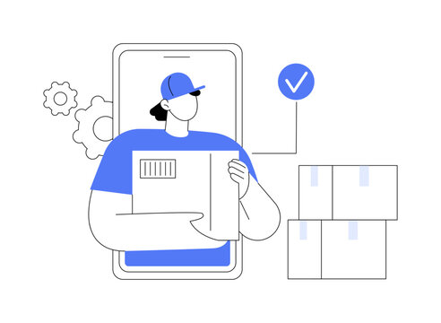 Order complete abstract concept vector illustration.