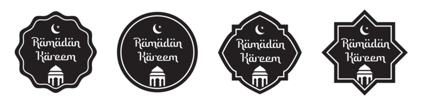 Ramadan kareem template images, vector illustration
