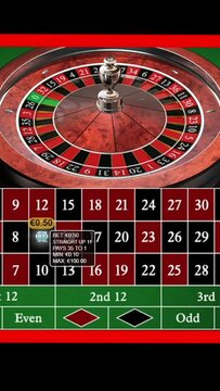 vertical video animation - Playing Online Casino Gambling Roulette Wheel Game On The Digital Tablet